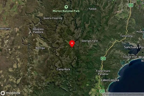 Tianjara,New South Wales Satellite Map