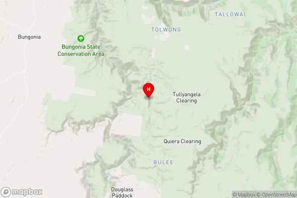 Touga,New South Wales Area Map