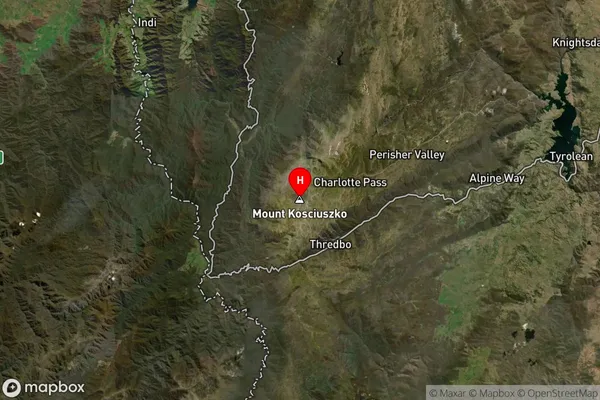 Kosciusko,New South Wales Satellite Map