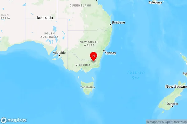 Kosciusko,New South Wales Region Map