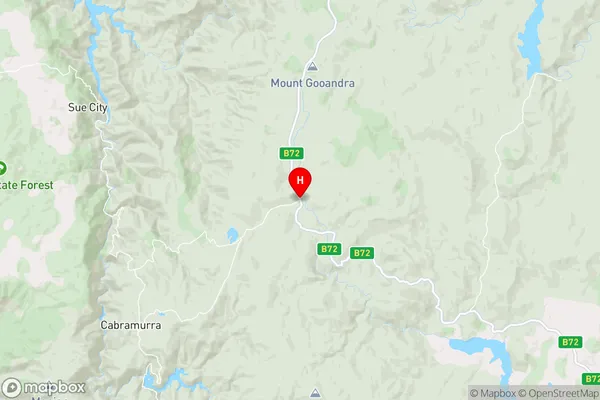 Kosciusko National Park,New South Wales Area Map