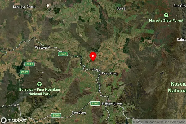 Welaregang,New South Wales Satellite Map