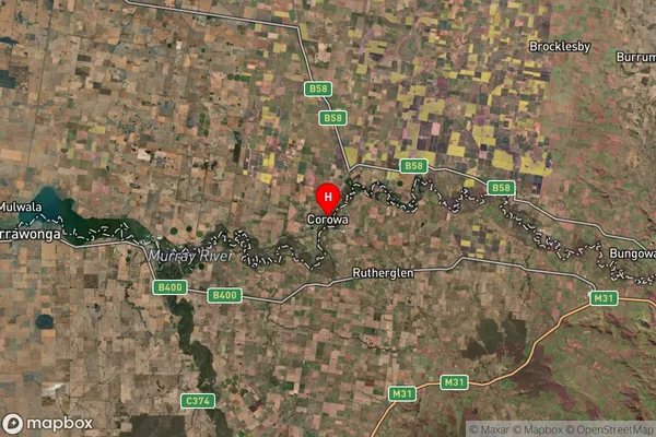 Nyora,New South Wales Satellite Map