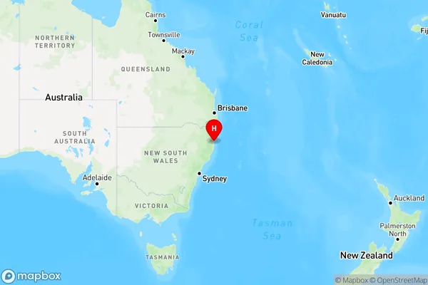 Nambucca Heads,New South Wales Region Map