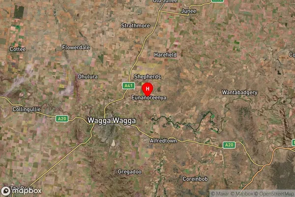 Eunanoreenya,New South Wales Satellite Map