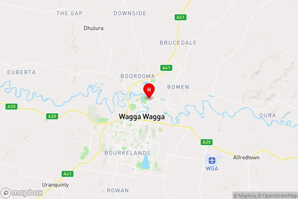 North Wagga Wagga,New South Wales Area Map