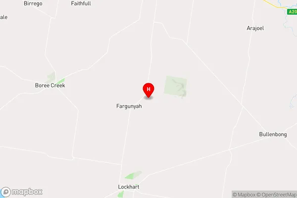 Fargunyah,New South Wales Area Map