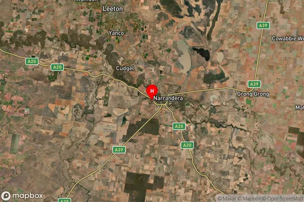 Gillenbah,New South Wales Satellite Map