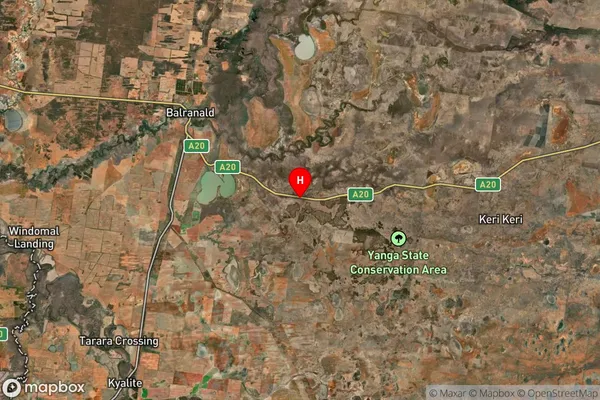 Yanga,New South Wales Satellite Map