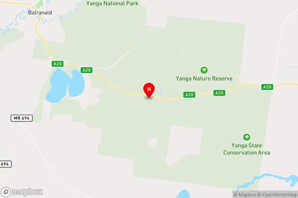 Yanga,New South Wales Area Map