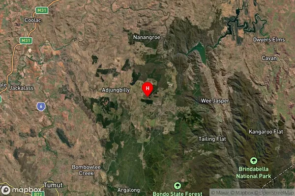 Couragago,New South Wales Satellite Map