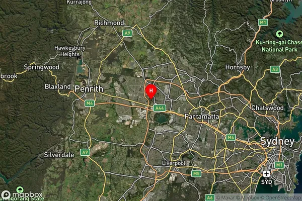 Bungarribee,New South Wales Satellite Map