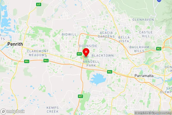 Bungarribee,New South Wales Area Map