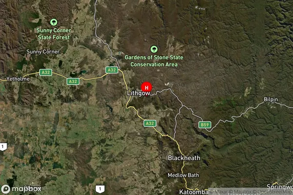 Doctors Gap,New South Wales Satellite Map