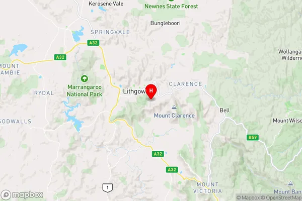 Doctors Gap,New South Wales Area Map