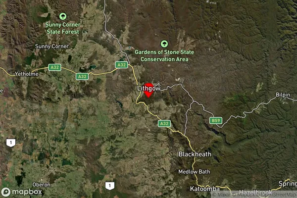 Hassans Walls,New South Wales Satellite Map