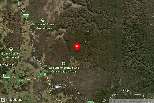 Newnes Plateau,New South Wales Satellite Map