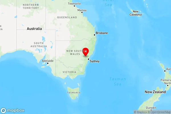 Newnes Plateau,New South Wales Region Map