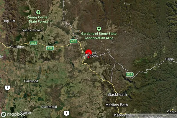 Sheedys Gully,New South Wales Satellite Map