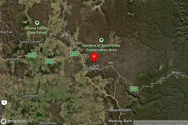 State Mine Gully,New South Wales Satellite Map