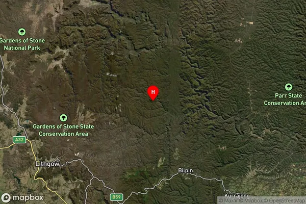 Wollangambe,New South Wales Satellite Map