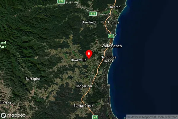 Tewinga,New South Wales Satellite Map