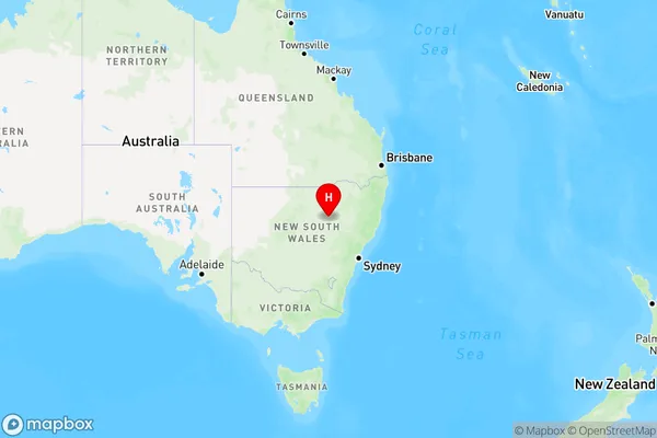 Mount Tenandra,New South Wales Region Map