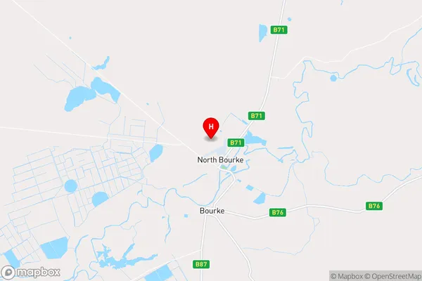 North Bourke,New South Wales Area Map