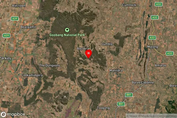 Bocobra,New South Wales Satellite Map