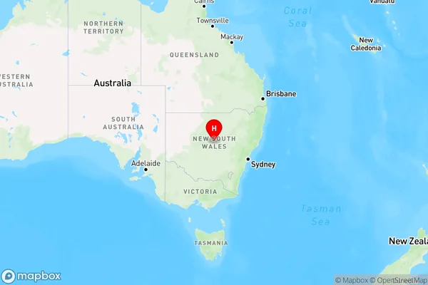 Five Ways,New South Wales Region Map