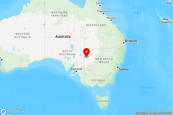 Fowlers Gap,New South Wales Region Map