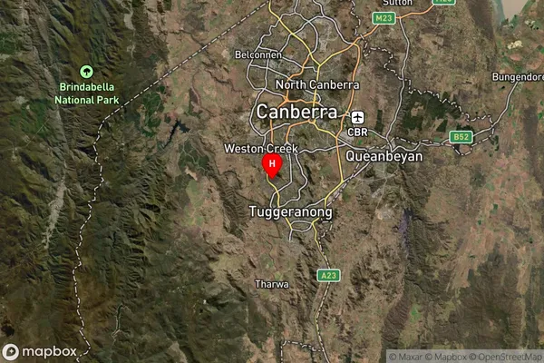 Kambah Village,Australian Capital Territory Satellite Map