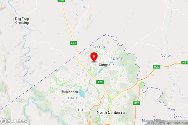 Casey,Australian Capital Territory Area Map