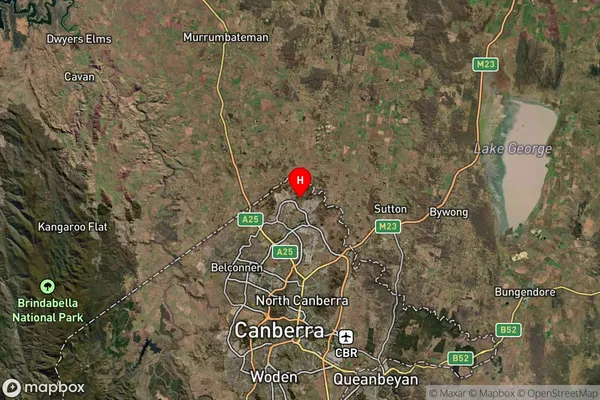 Jacka,Australian Capital Territory Satellite Map