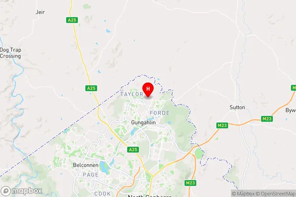 Jacka,Australian Capital Territory Area Map