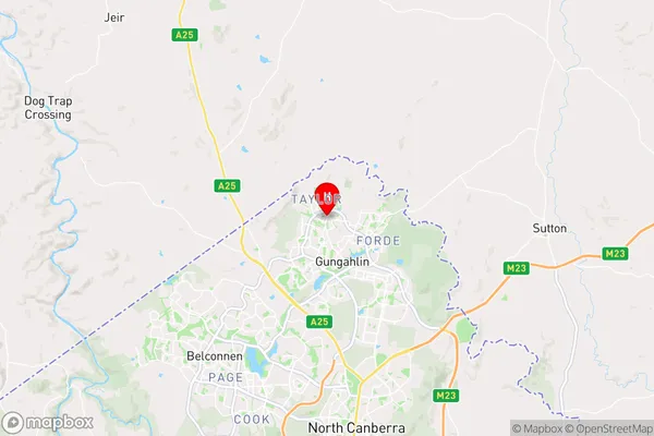 Moncrieff,Australian Capital Territory Area Map