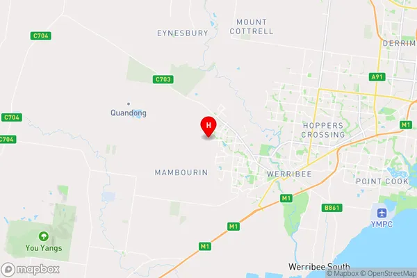 Manor Lakes,Victoria Area Map