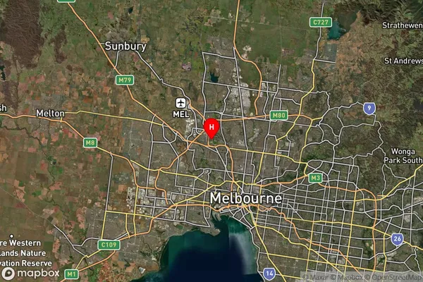 Essendon Fields,Victoria Satellite Map