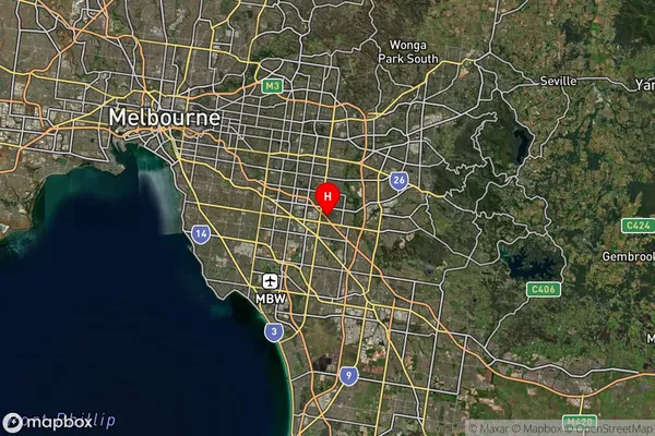 Brandon Park,Victoria Satellite Map