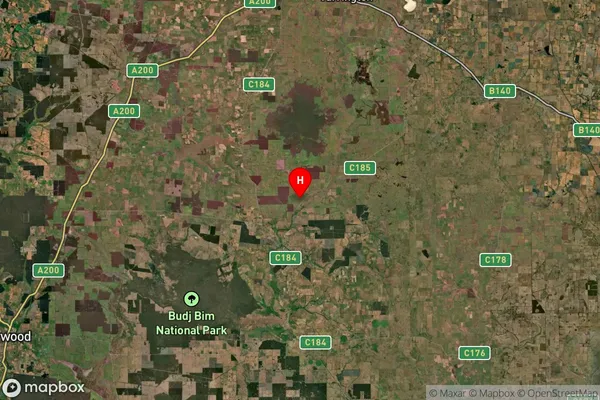 Warrabkook,Victoria Satellite Map