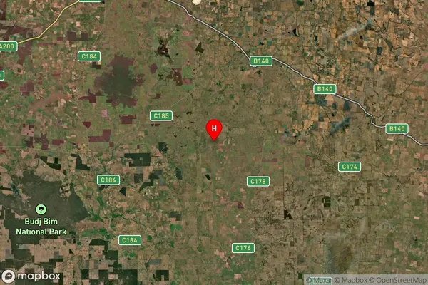 Gerrigerrup,Victoria Satellite Map