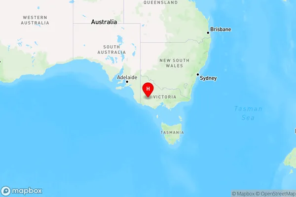 Grampians,Victoria Region Map