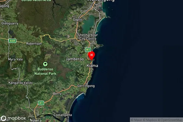 Bombo,New South Wales Satellite Map