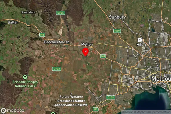 Weir Views,Victoria Satellite Map