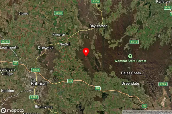 Barkstead,Victoria Satellite Map