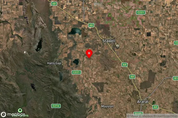 Bellellen,Victoria Satellite Map