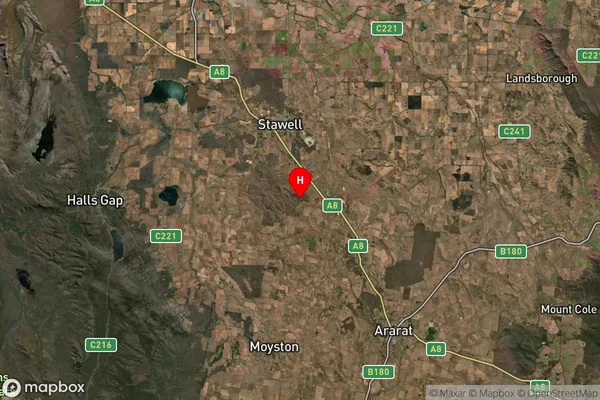 Black Range,Victoria Satellite Map