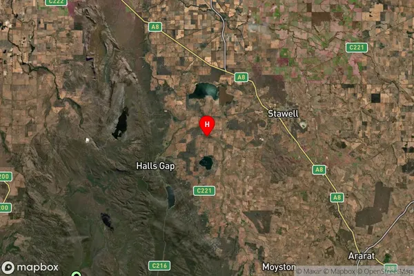 Mokepilly,Victoria Satellite Map