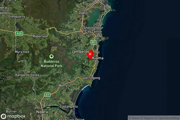 Jerrara,New South Wales Satellite Map