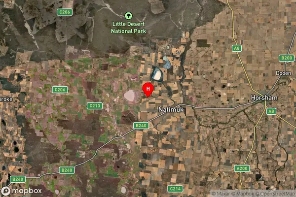 Arapiles,Victoria Satellite Map